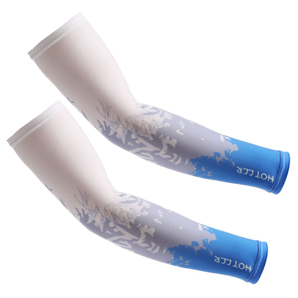 SANTREST UV Protection Arm Sleeves Unisex Men Women Sun Protection