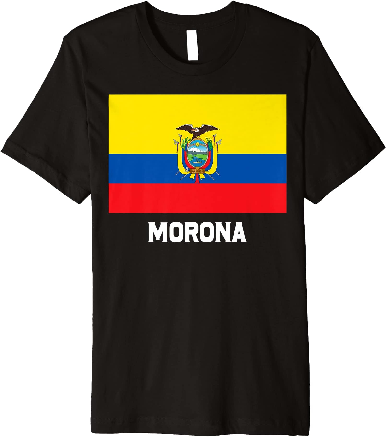 Morona Ecuador Flag Emblem Escudo Bandera Crest Premium T-Shirt