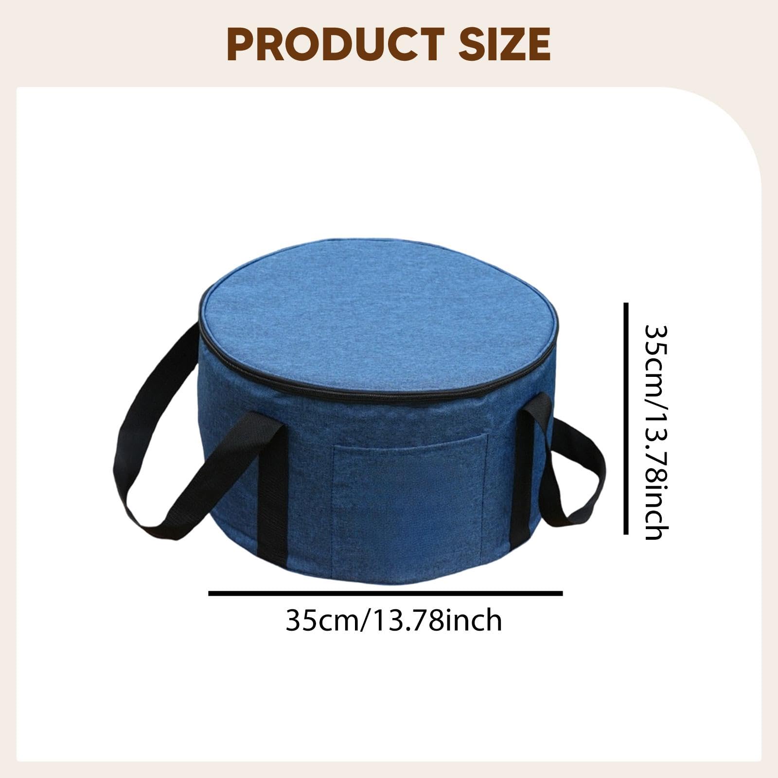 Snare Drum Stoßfester Polsterung Robuster Oxford Stoff Wasserabweisendem Reißverschluss Gepolsterter Tragetasche Und Zubehörhalter für Musiker, 35cmx35cm