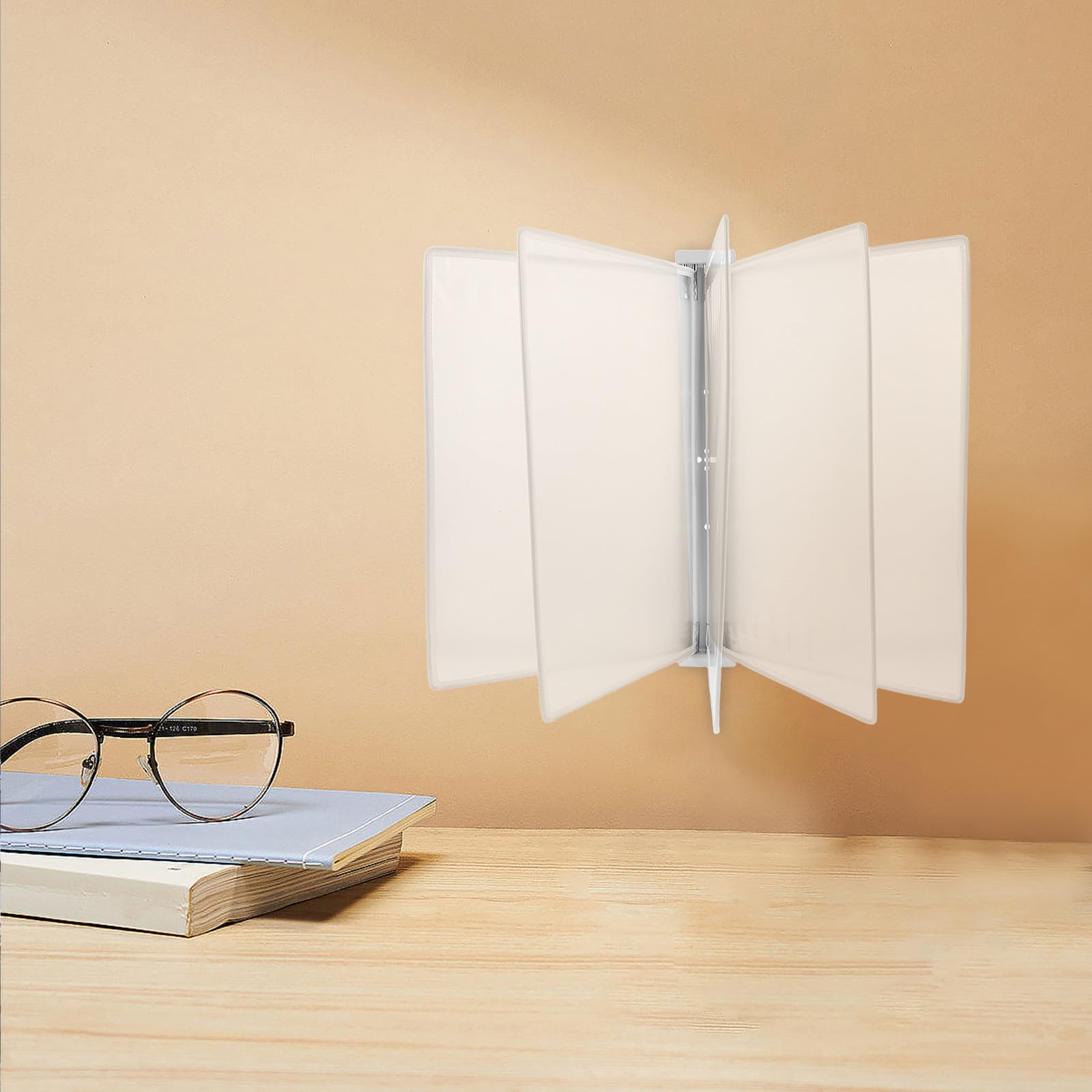ABOOFAN Wandmontierter Aktenhalter für A4 mit Fünf Seiten, Eisen und PVC