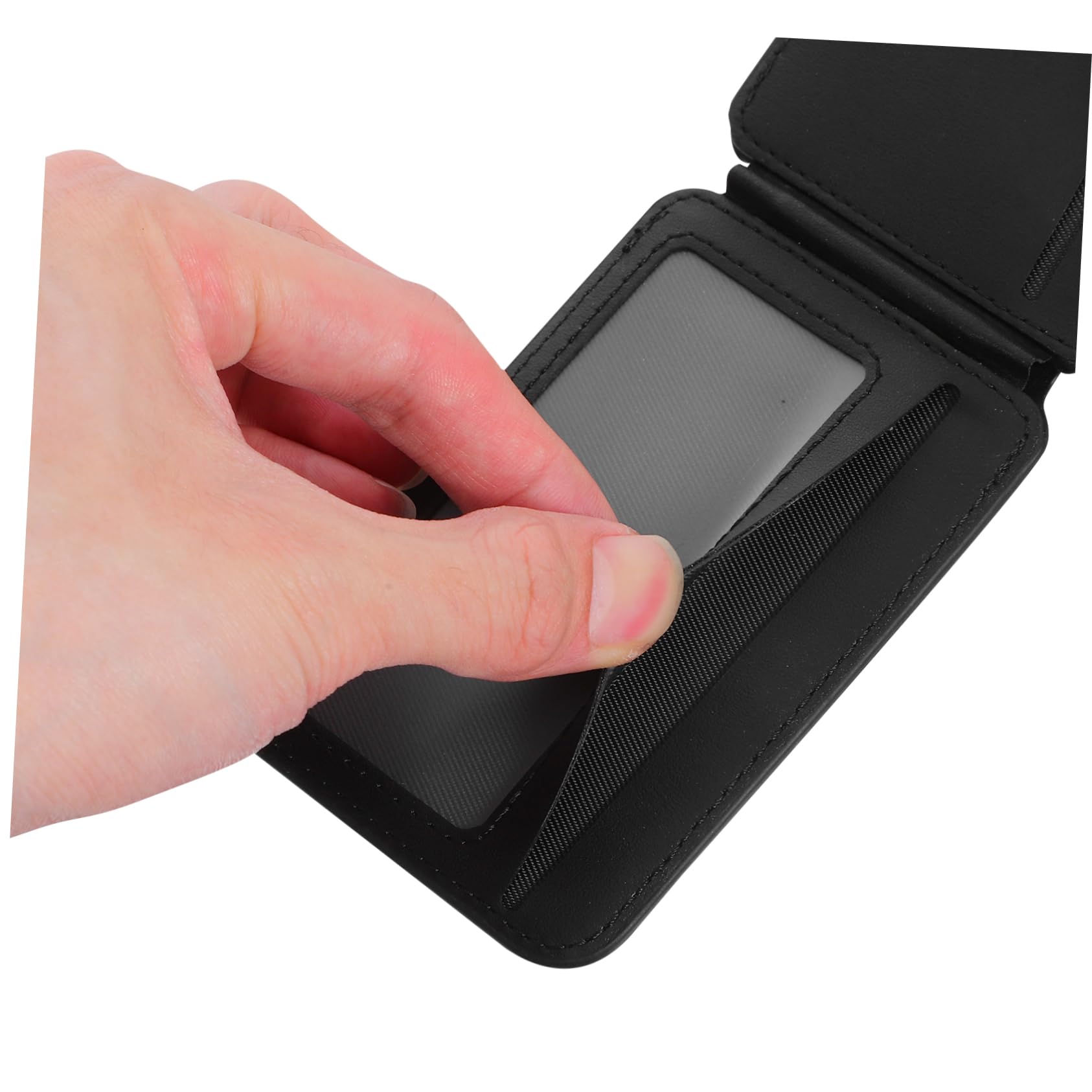 VILLCASE Supporto Pieghevole Magnetico per Telefono Portafoglio Adesivo Portatile per Carte di Credito e Documenti Slot di Accesso Rapido per Id Badge e Carte di Accesso