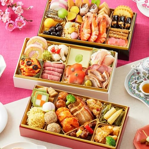 【12月31日着】 イニシオフーズ おせち 2026 3〜4人前 和洋中 冷蔵 三段重 仙桃華50品目 予約 御節