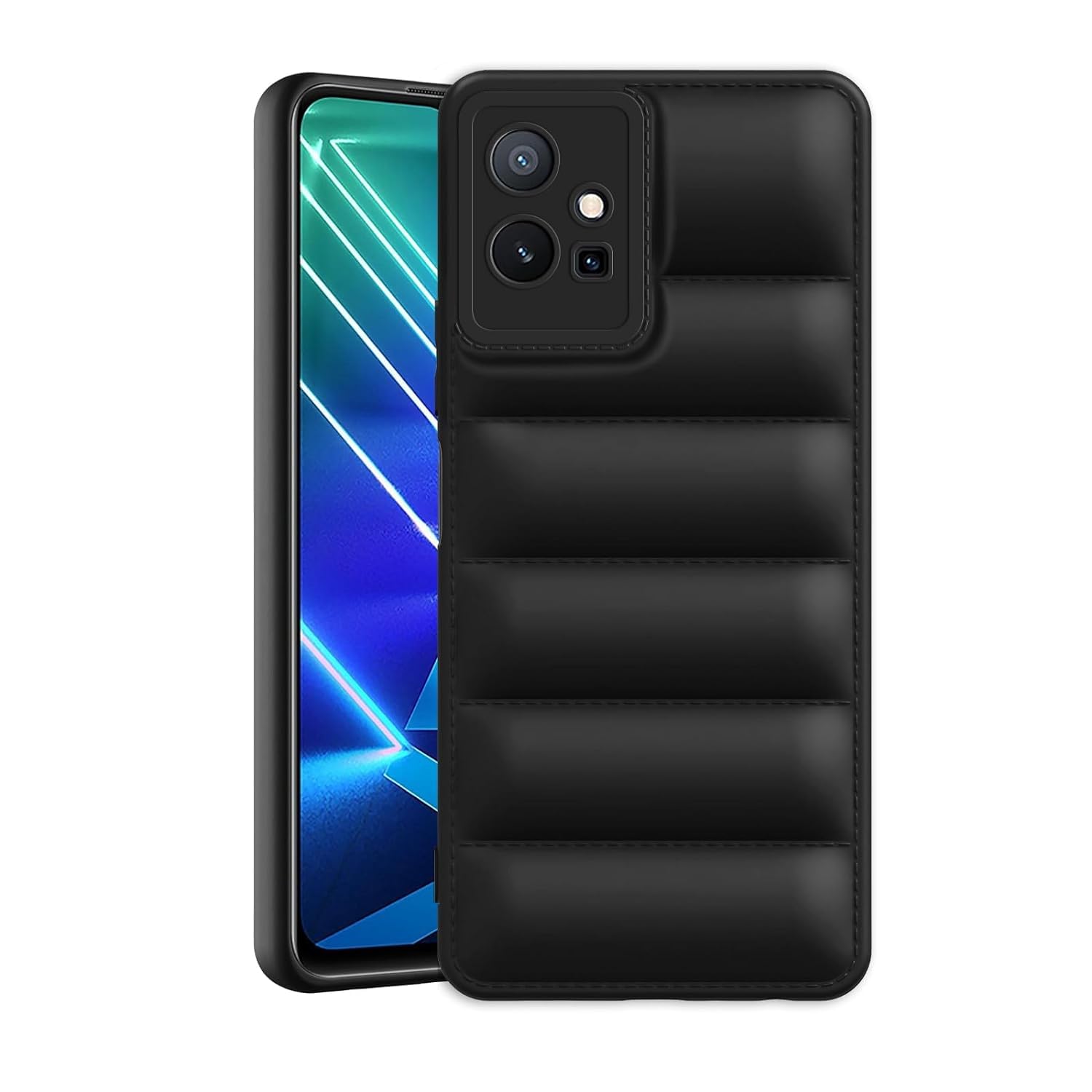 Apurb Store for Vivo T1 5G / Vivo Y75 5G / iQOO Z6 5G Puffer Phone Case Puffy Cover [Full Body Protection] [Non-Slip] Soft and Warm Phone Cover (for Vivo T1 5G / Vivo Y75 5G / iQOO Z6 5G, Balck) (B0CR91XYM2) Amazon Price History, Amazon Price Tracker