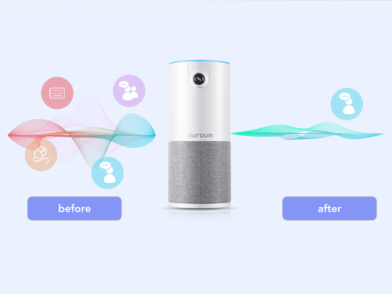 Amazon.co.jp: Nuroum Webカメラ 会議用 マイクスピーカー 1台3役 一