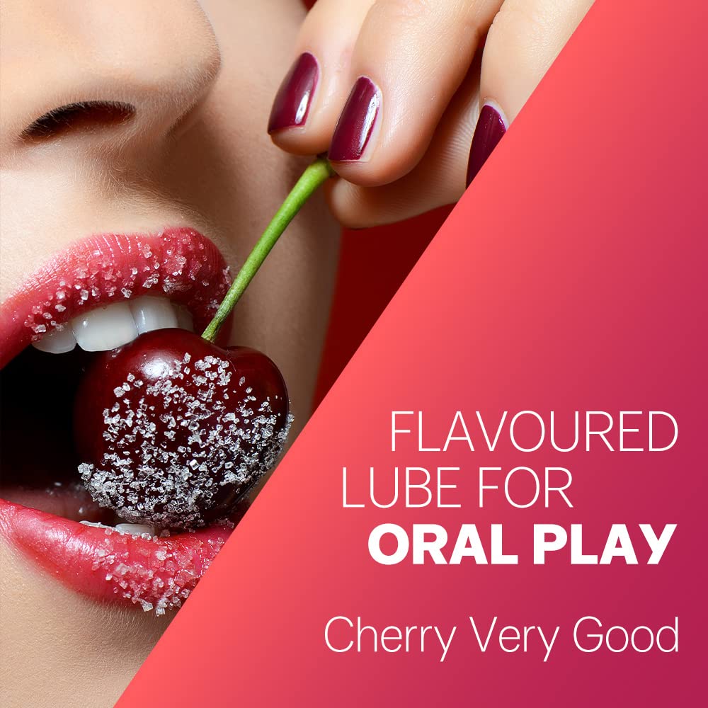 Durex Air Condoms for Men, 10 Count with Durex Lube Cherry Flavoured Lubricant Gel for Men & Women (50ml, Water Based Lube, Suitable for Use with Toys) product image 4