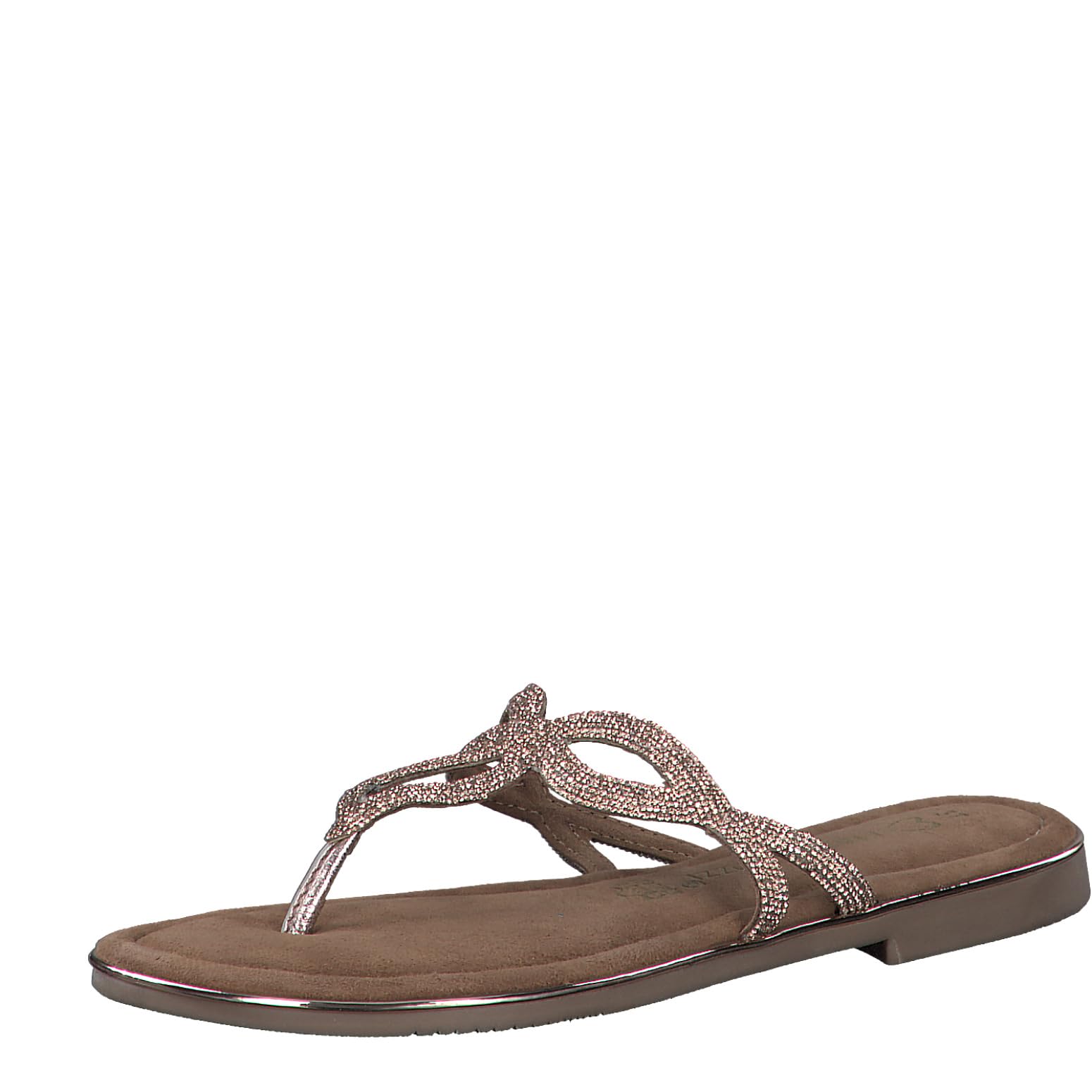 MARCO TOZZI Women's 2-27128-42 Mule, Metallic Rose, 5