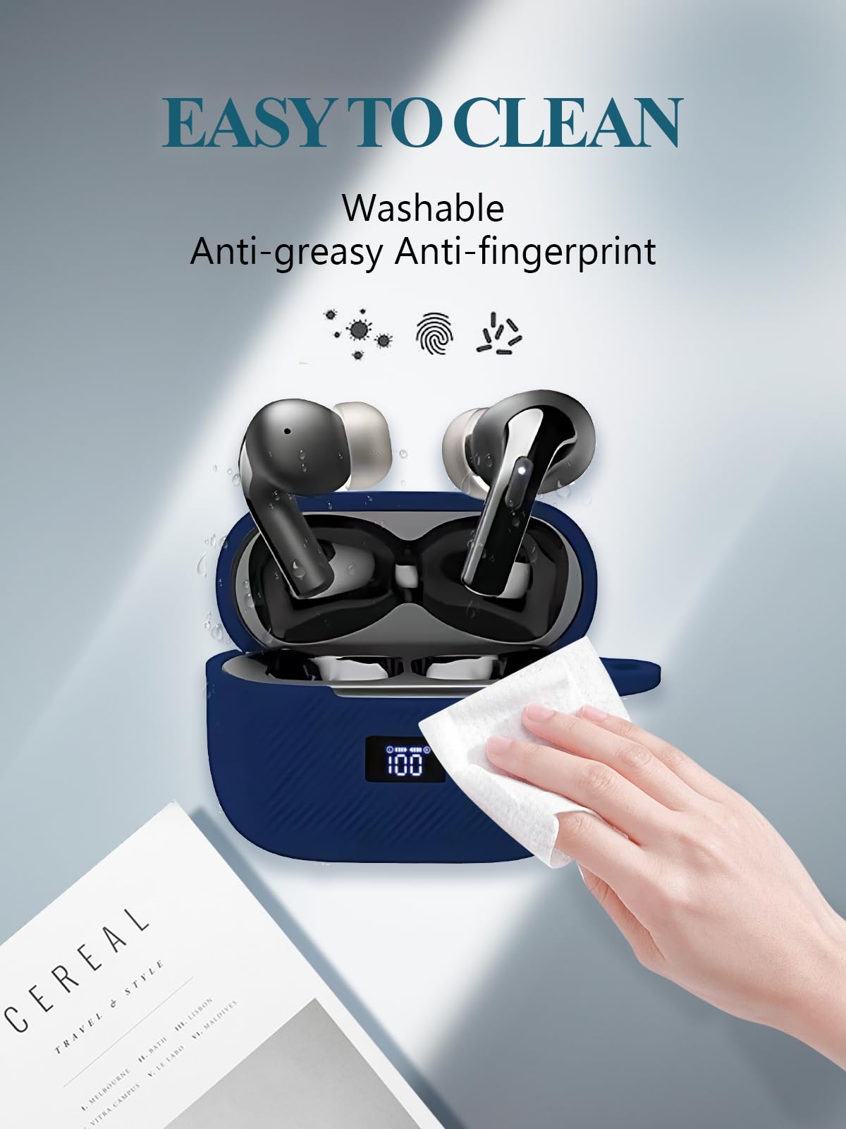 Amazon.com: Case Cover for tozo T20 Wireless Earbuds Bluetooth