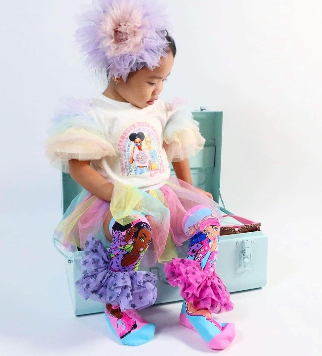 SAMVARDHAN Frock Girl Knee-High Socks 3D Design Printed with Cute Colorful Socks for kids School Girl, Soft,Super Comfortable - Age of 3 to 12 Years - Image 5 thumbnail