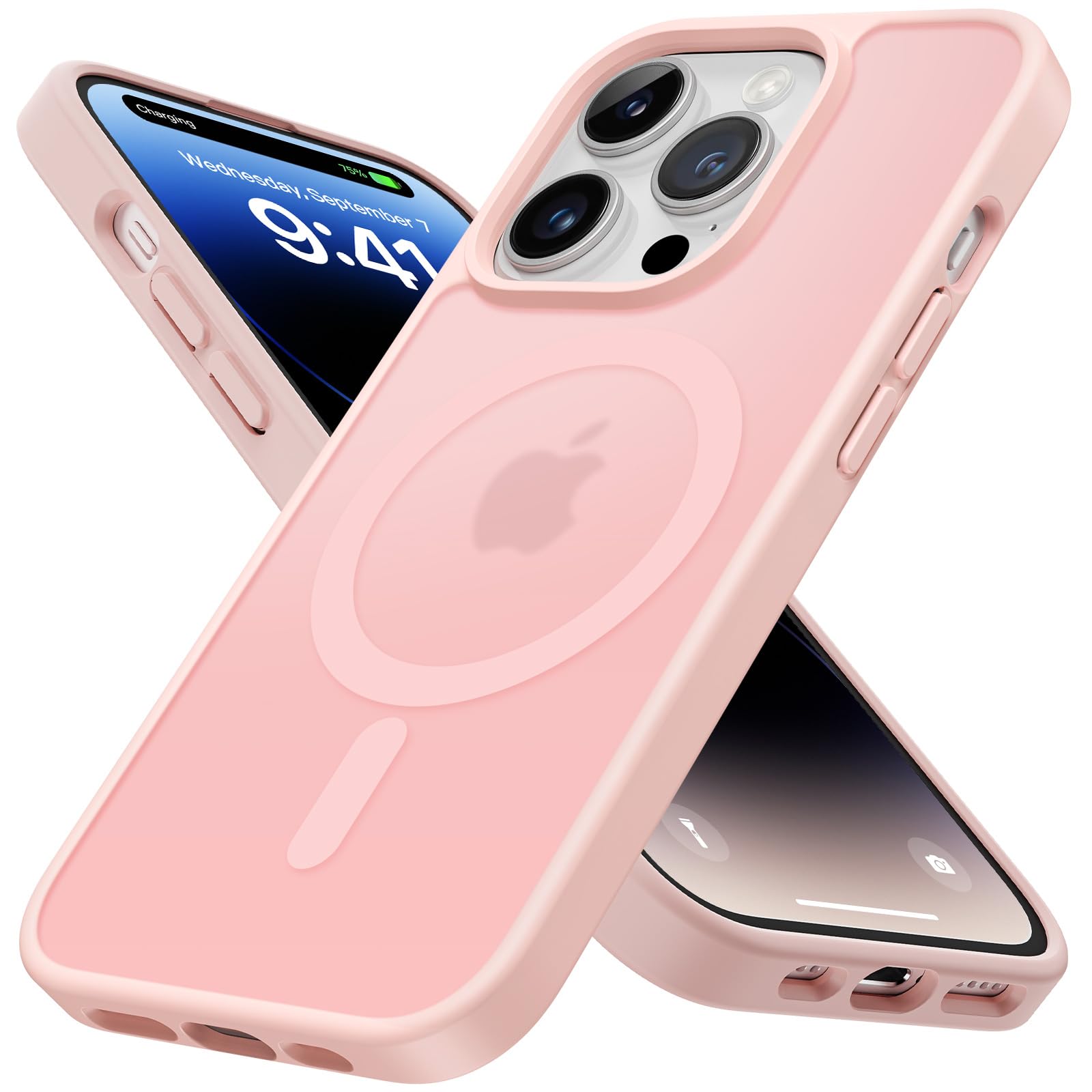 Custodia Magnetica Per IPhone 14 Pro 6,1″ – Morbida Opaca Metallizzata Con Protezione Fotocamera – Compatibile Magsafe – Donna - 2