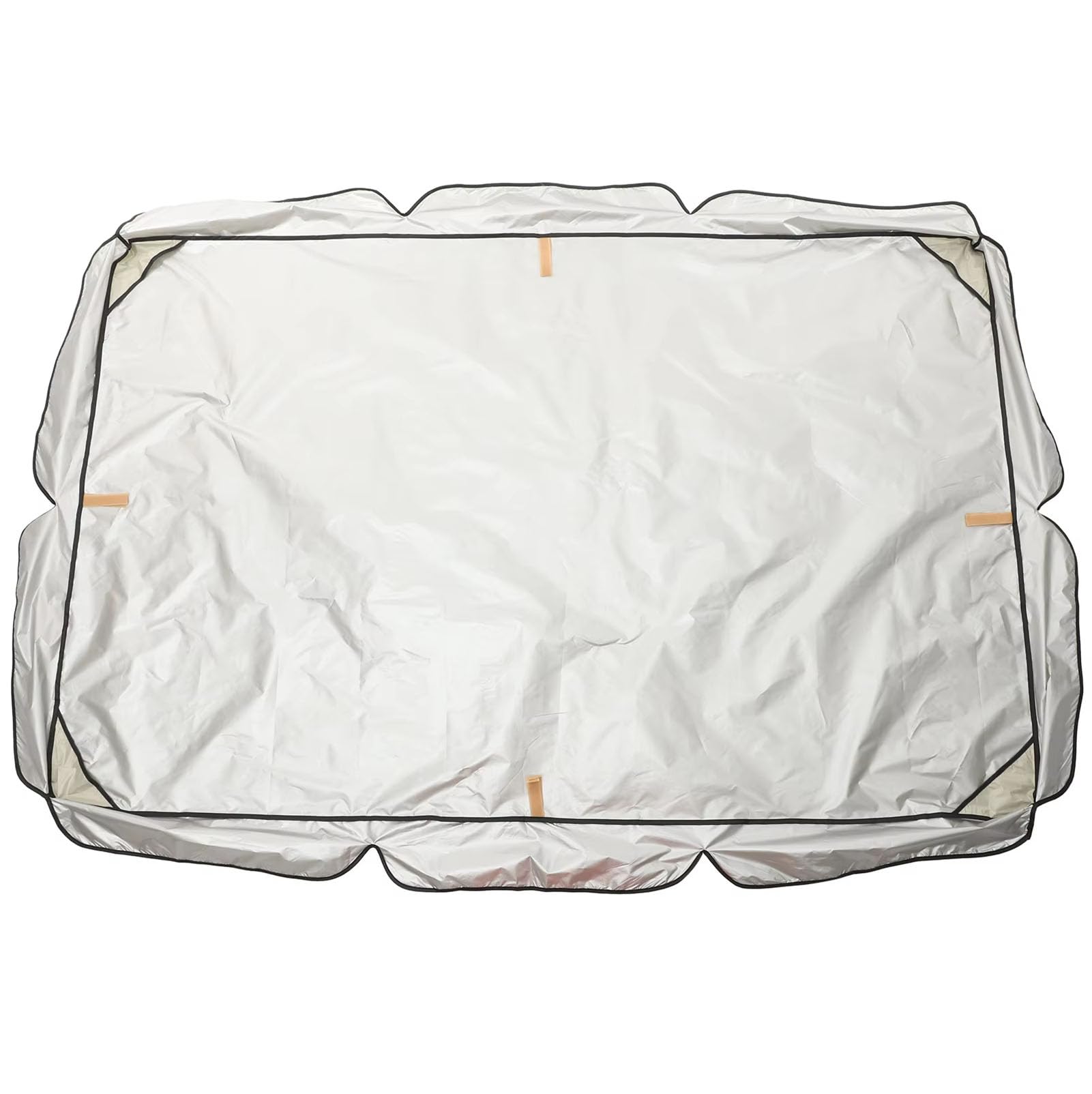 Tenda da Sole per Altalena da Giardino a 2-3 posti, 420D Tetto di Ricambio per Dondolo da Giardino, Impermeabile e Protezione, Copertura per Altalena,Grigio,190 * 132 * 15cm