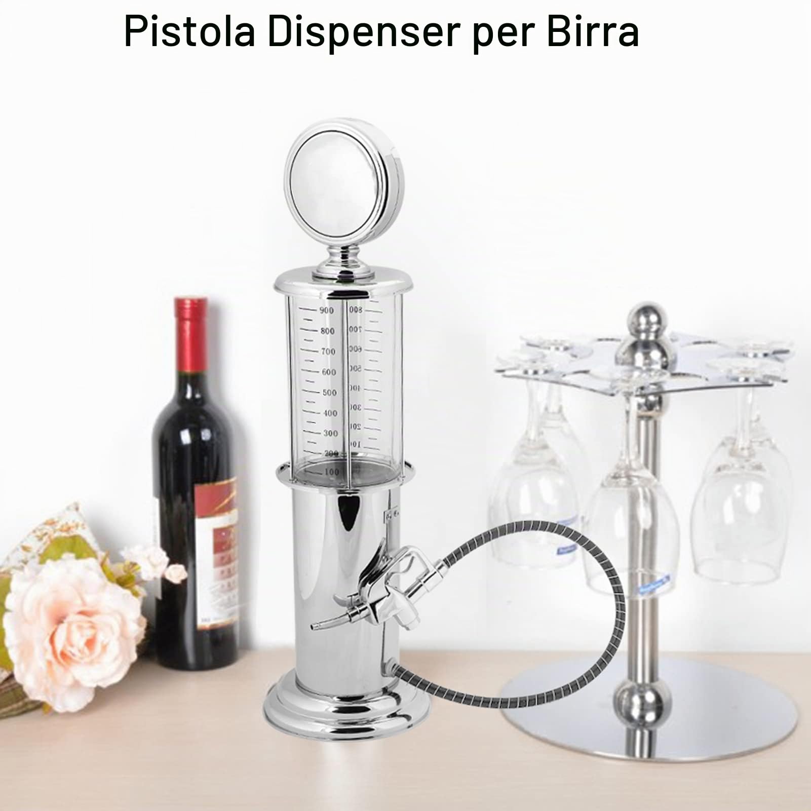 Distributore di Birra, Distributore di Bevande 1000cc Pompa Benzina, Colonna di Birra, Colonna di Distribuzione, Iniettore di Carburante con Tubo Di Irrigazione, Pistola
