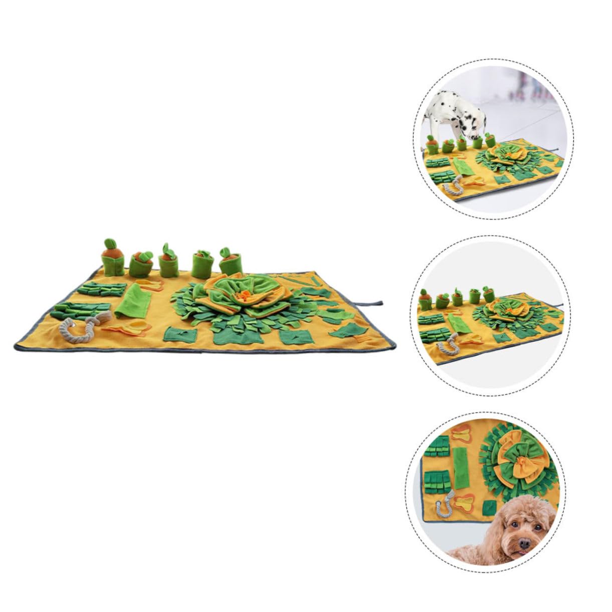Toyvian Tapis De Fouille pour Chien Tapis De Recherche De Nourriture Antidérapant Accessoire pour Maison