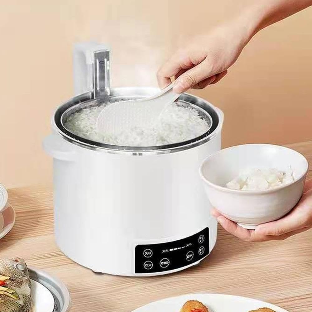 Cuociriso per la rimozione dello zucchero, cestello a vapore a basso contenuto di carboidrati, capacità 3 l, regolabile a 5 velocità, facile da pulire, perfetto per uso familiare