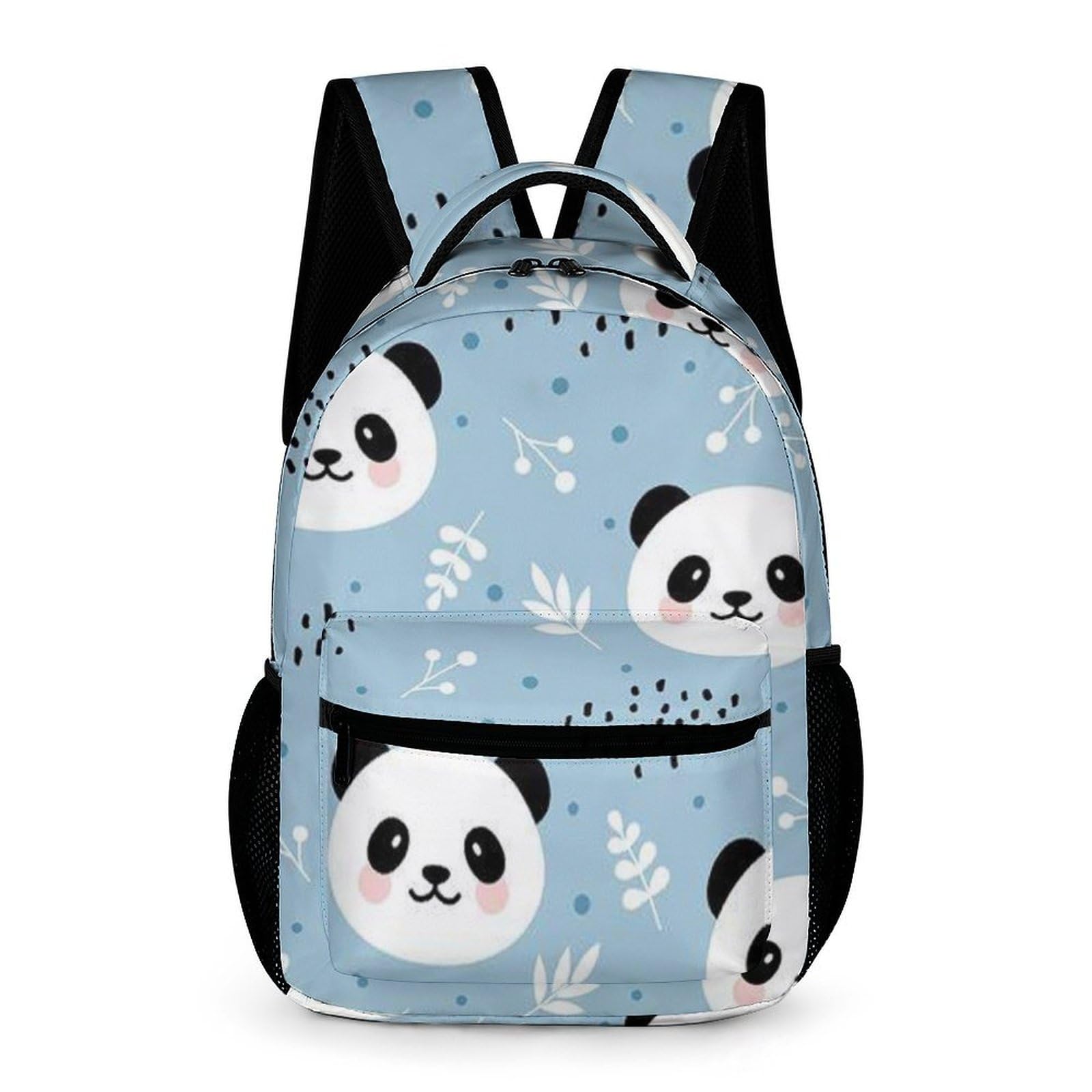 Zaino Scuola 3D Panda Per Bambina: Leggero E Impermeabile, 43x32x15 Cm – Adatto A 3-14 Anni, Capiente E Con Tasche Multiple (Motivo Panda Con Bambù)