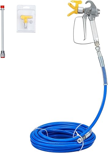 Miniatura 10 de VEVOR - Pulverizador de pintura sin aire de pie de 950W, pulverizador eléctrico sin aire de alta eficiencia de 3000 PSI, pulverizadores de pintura