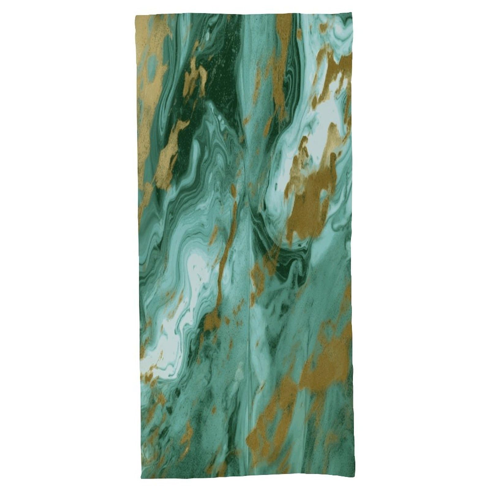 Fekiloot Men's Style Green Gold Marble Bath Towel Highly Absorbent,Beach Towels For Wo,Pool Towel Bathroom Essential For Beach,Gym,Travel, Camp