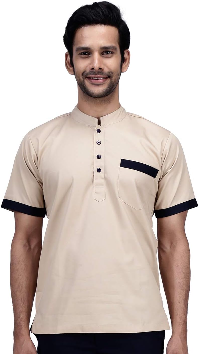 Polyester cotton Mens Support Staff Shirt