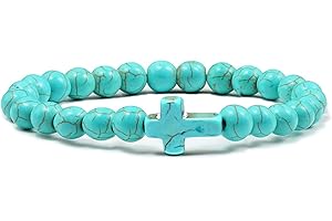 Turquoise Yoga Bracelet for Women, Energy Balancing Gemstone Jewelry