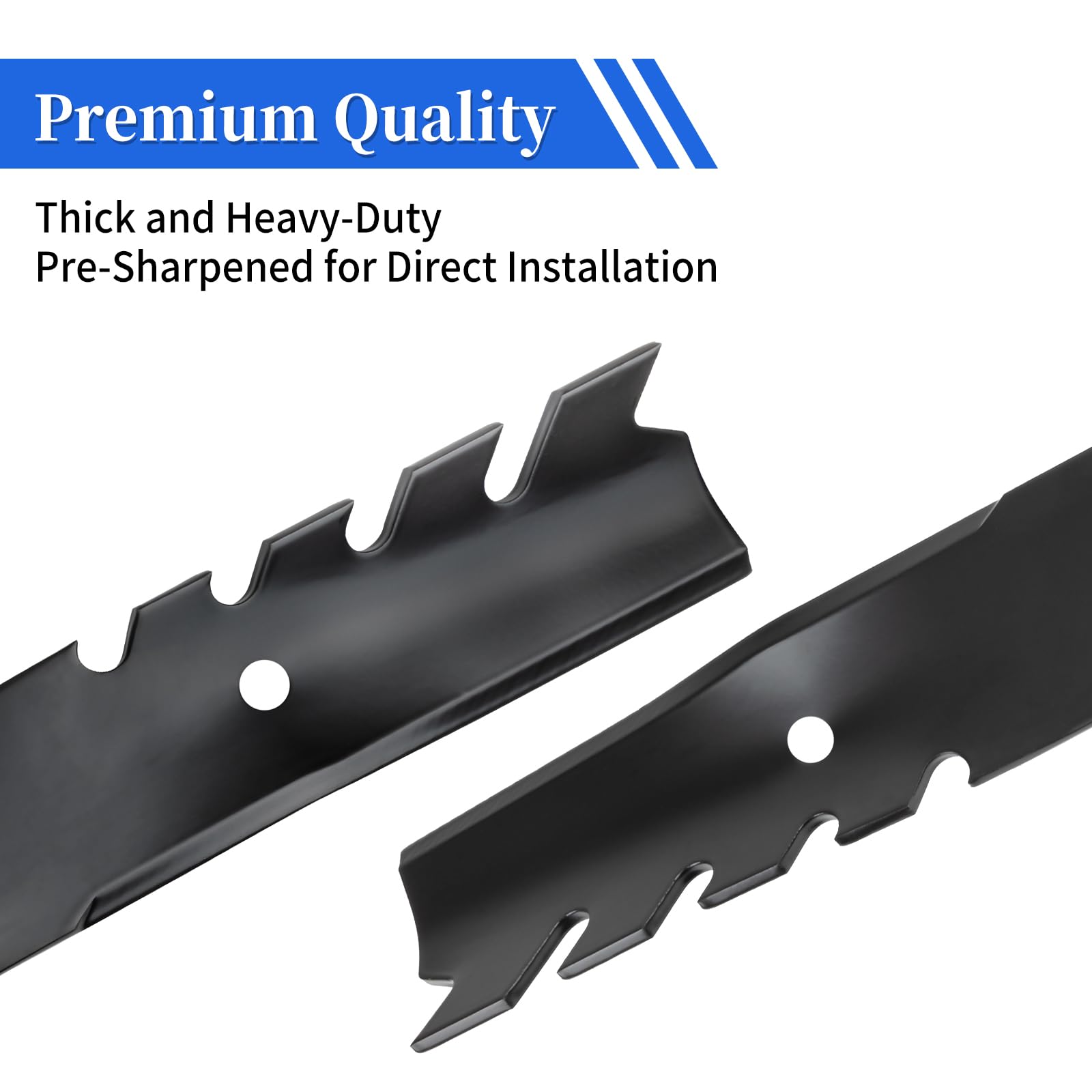 Keycci 587199603 - Cuchillas de mantillo compatibles con Hu sqvarna HU725AWD HU700H HU700F HU800AWDH 55.8 cm, repuesto de cortacésped para 587199601, paquete de 2