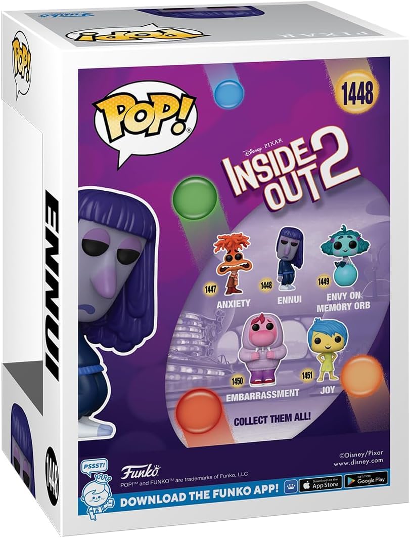 Amazon.com: POP Disney Pixar: Inside Out 2 - Ennui Funko Vinyl