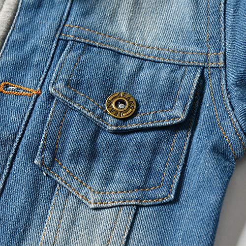 ABAFIP Kids Denim Jacket Baby Toddler Girls Boys Button Long Sleeve Jean Coat Casual Outwear4
