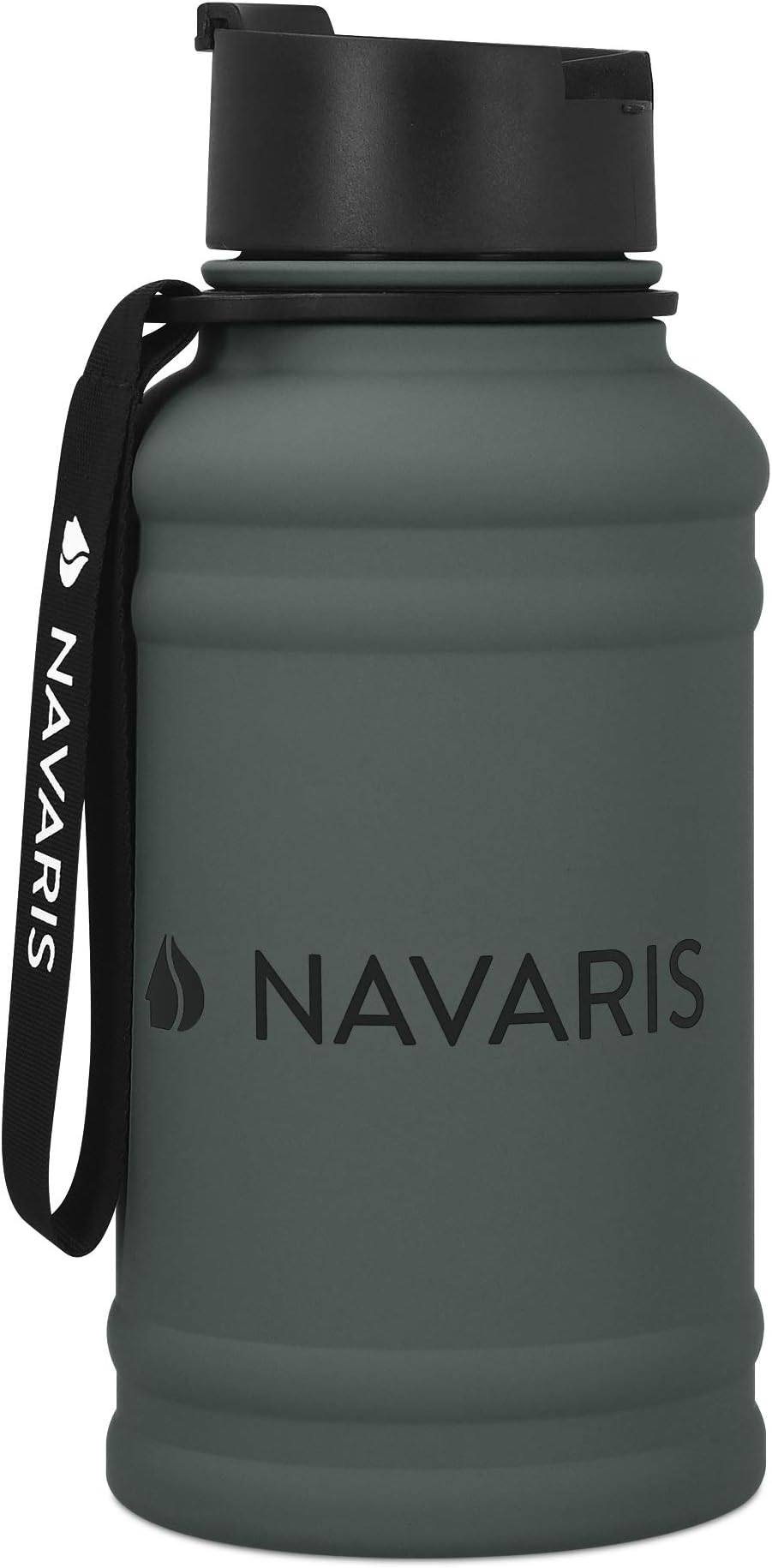 Stainless Steel Water Bottle - 1.3 Litre Large Metal Sports, Camping, Gym Canteen for Drinking Water, Liquid, Drinks