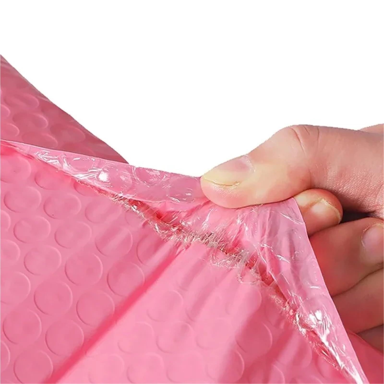 piccola borsa per la spedizione Buste imbottite rosa con bolle d'aria in polietilene for imballaggio autosigillante(18x23cm-50pcs)