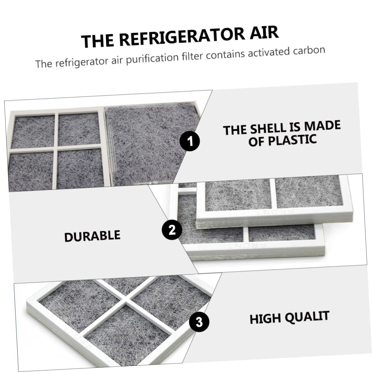 Tofficu 3 Ensembles Filtre À Air Pour Réfrigérateurs Compatible Avec Lg Élimine Odeurs Et Air 3 Pièces * 3