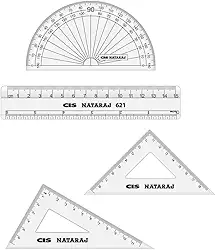 Kit Geométrico, CIS, 47.5100, Transparente, Blister c/4 peças