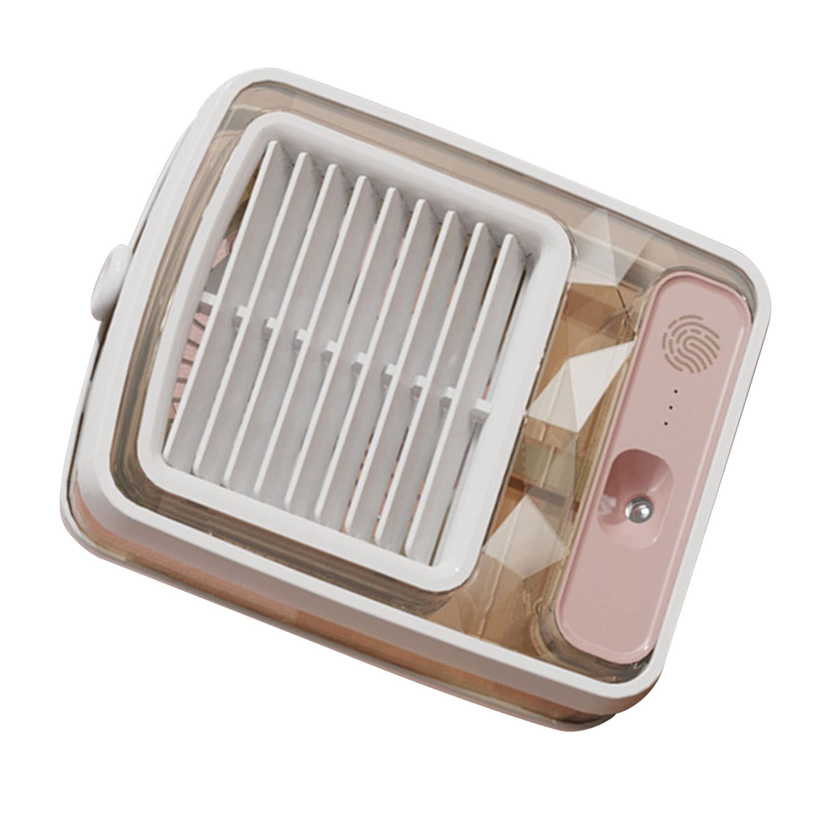Mini ventilador de refrigeración USB, silencioso 3D espiral ABS ventilador de escritorio para el hogar y la oficina, diseño compacto refrigerado por agua con funcionamiento silencioso y eficiencia