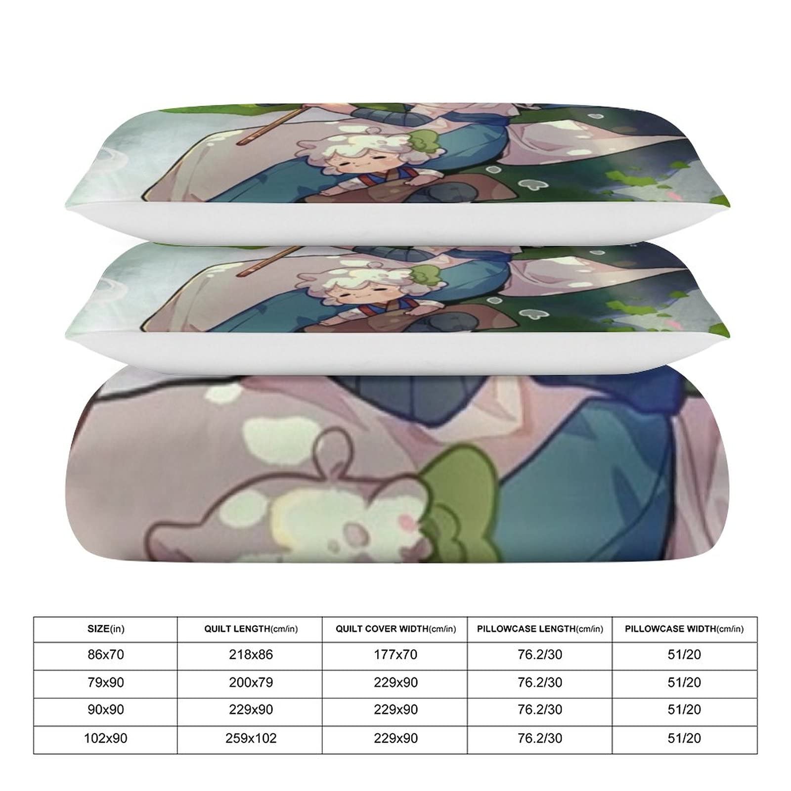 Amazon｜クロちゃんアニメ (8)ファッション ベッドの上の3アニメベッド