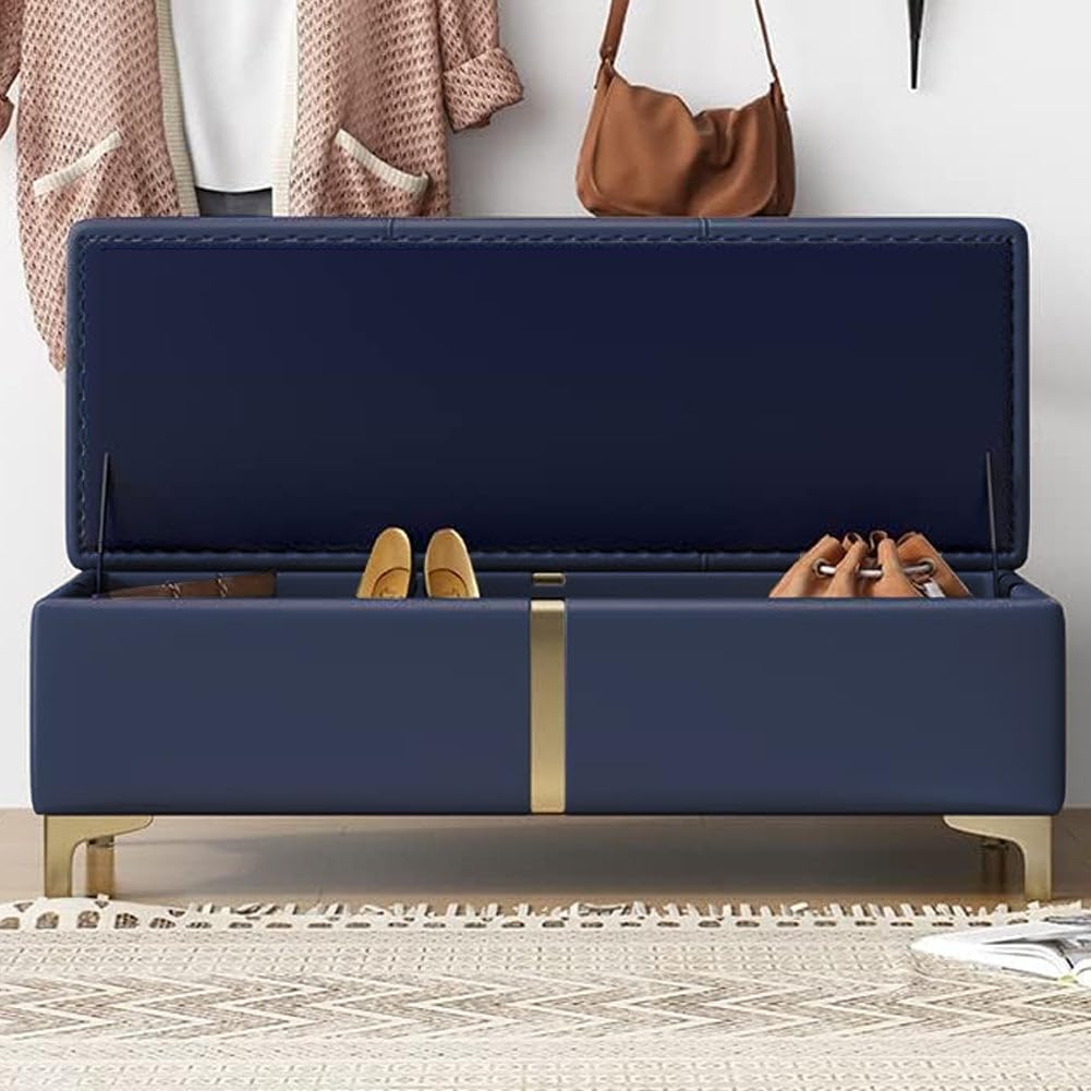 Pouf Piedini Oro Pouf Cassapanca In Ecopelle Con Piedini Oro