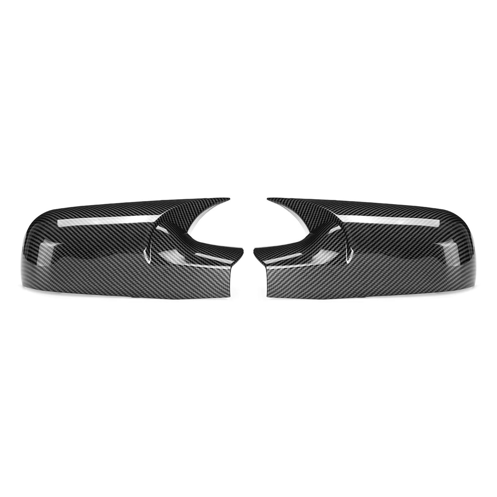 Rearview Mirror Cover Cap for Megane 2 MK2 2002-2009 Car Rearview Side Mirror Cover Wing Cap Sticker Exterior Door Case Trim(Carbon Look)