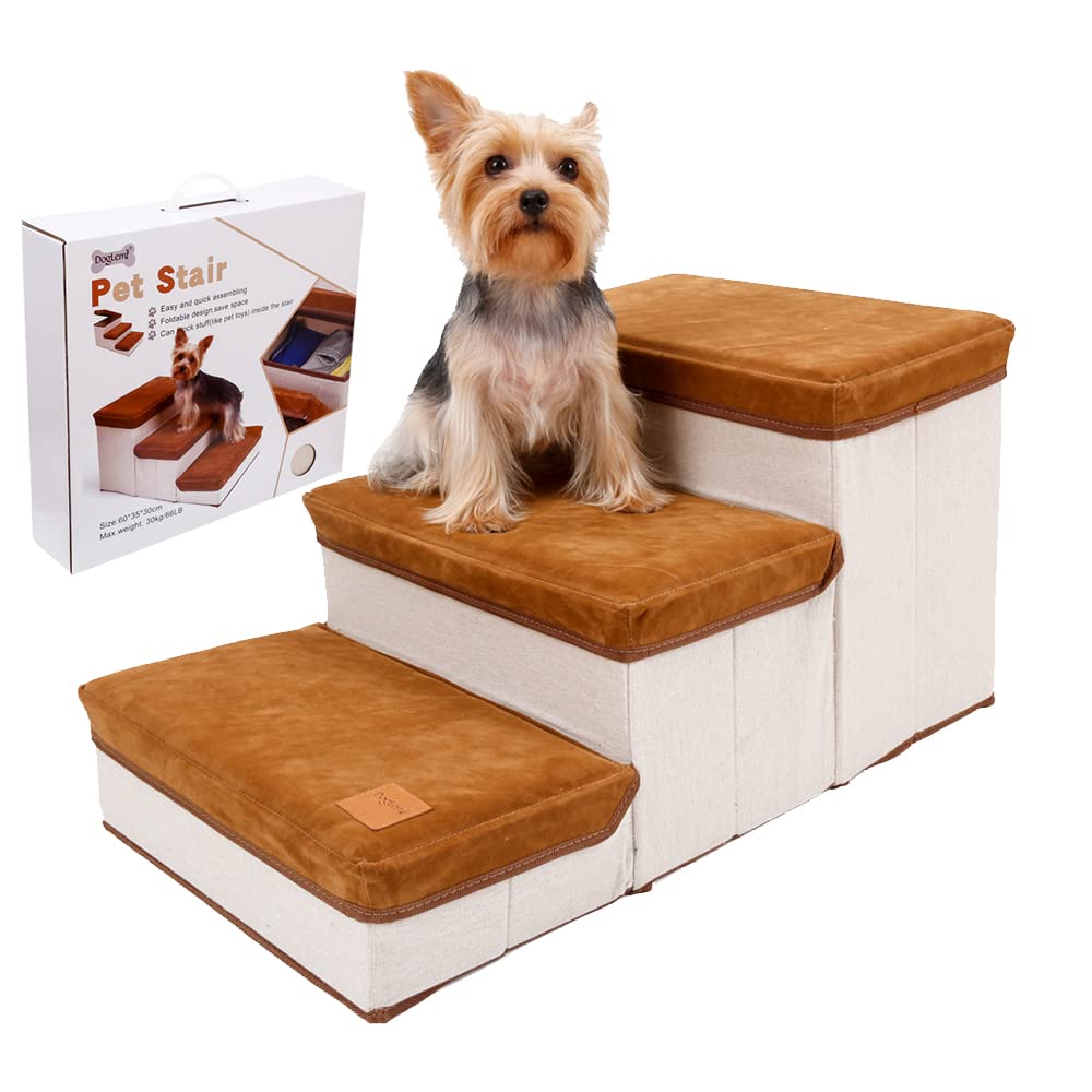 Buy NeoStyle Dog Stairs,Foldable Pet Steps,3Step Foldable Storage
