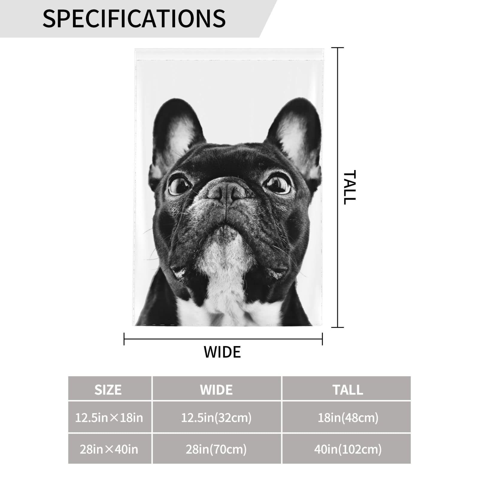 Bandiera Da Giardino Con Bulldog Francese – 60x90 Cm – Poliestere Resistente – Ideale Per Esterni