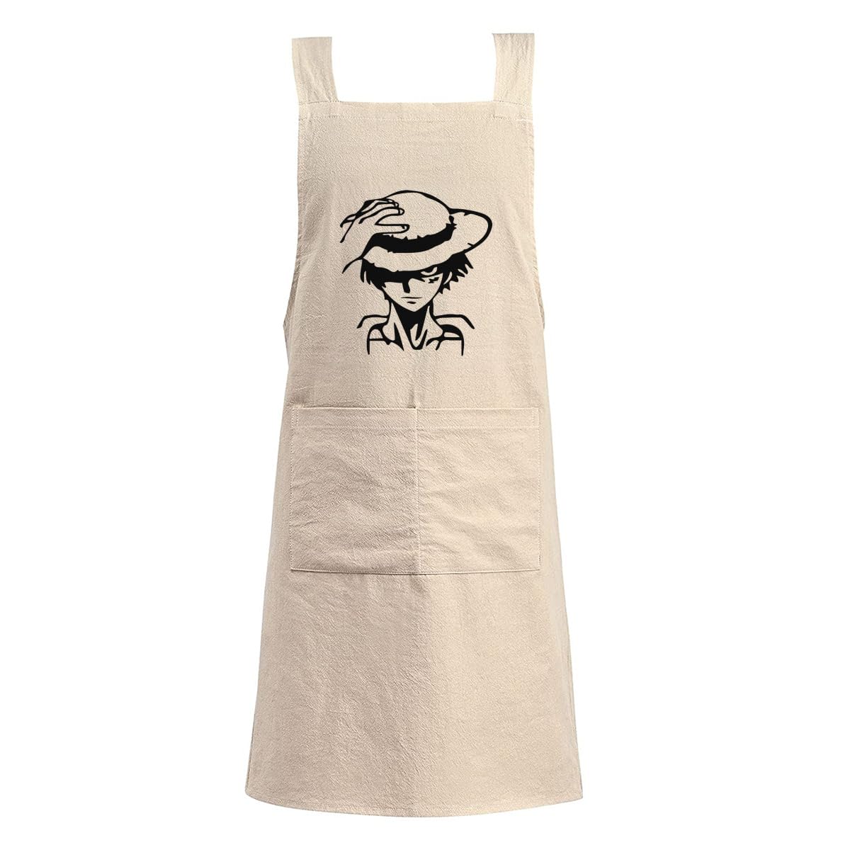 Amazon｜エプロン ワンピース ONE PIECE ルフィ カフェエプロン