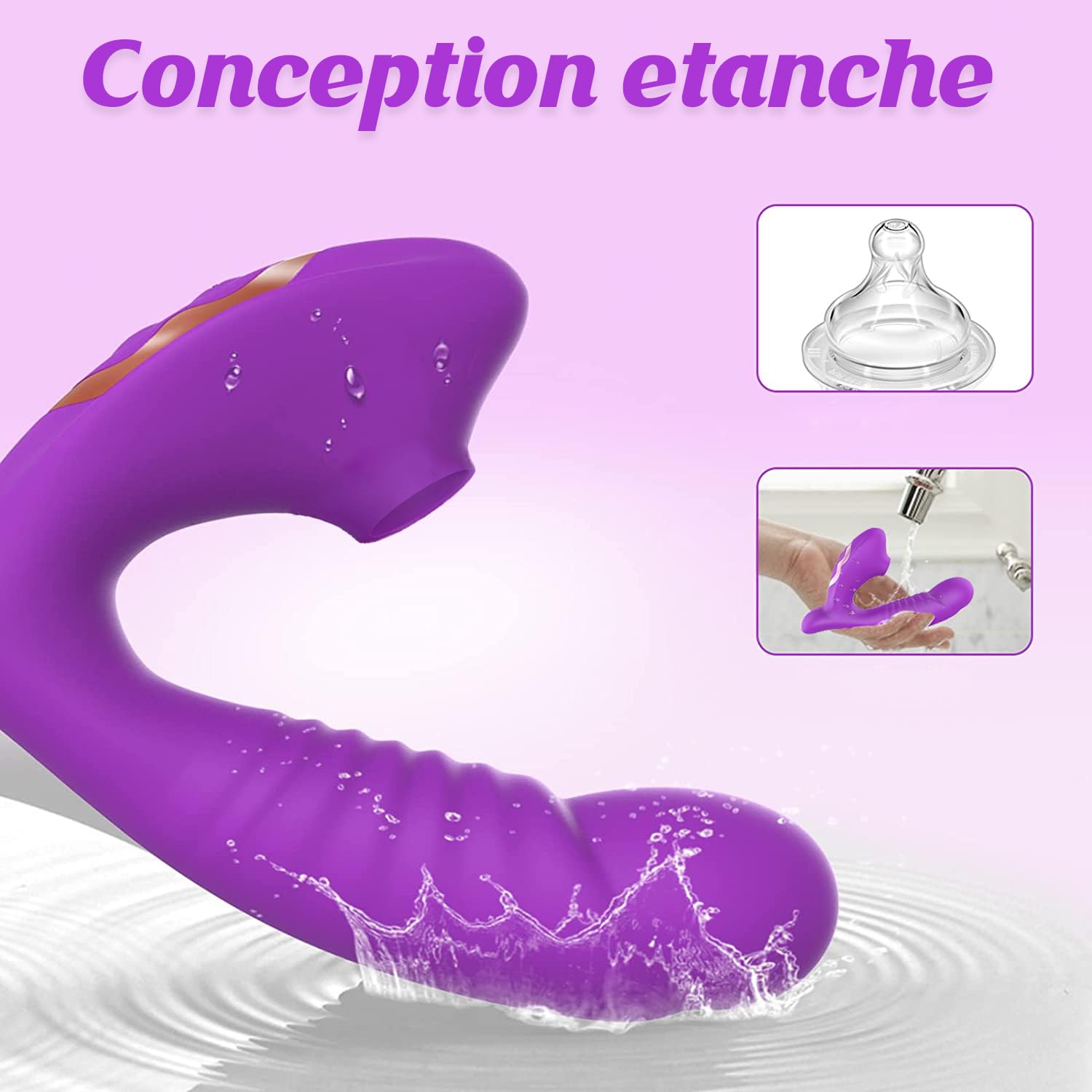 Vibratoreper Donna Clitoride Professionale Piccolo Succhia Clotoride per Donna Stimolatore Clitoride Femminile 10 Modalità Sexytoysys Donna Stoys Sessuali per Donna Vibratore