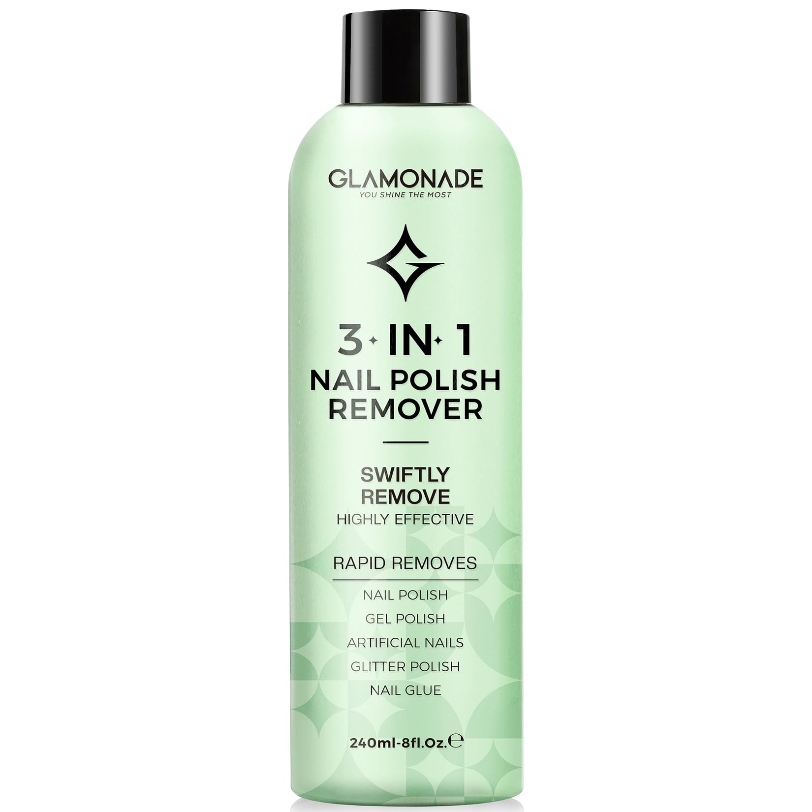 Glamonade Acetone Nail Polish Remover - Fast Gel & Polish Removal -11