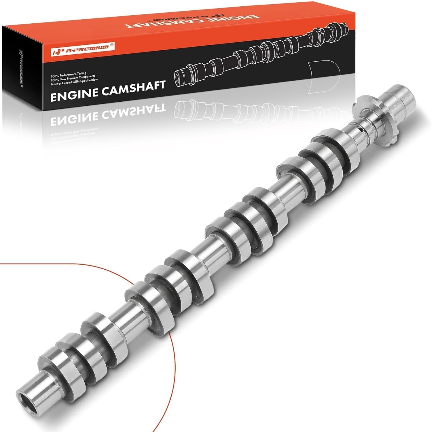 A-Premium Left Engine Camshaft Compatible with Ford F-150, F-250 Super Duty, F-350 Super Duty, Explorer, Explorer Sport Trac, Mustang, Expedition & Lincoln Navigator, Mark LT, Mountaineer