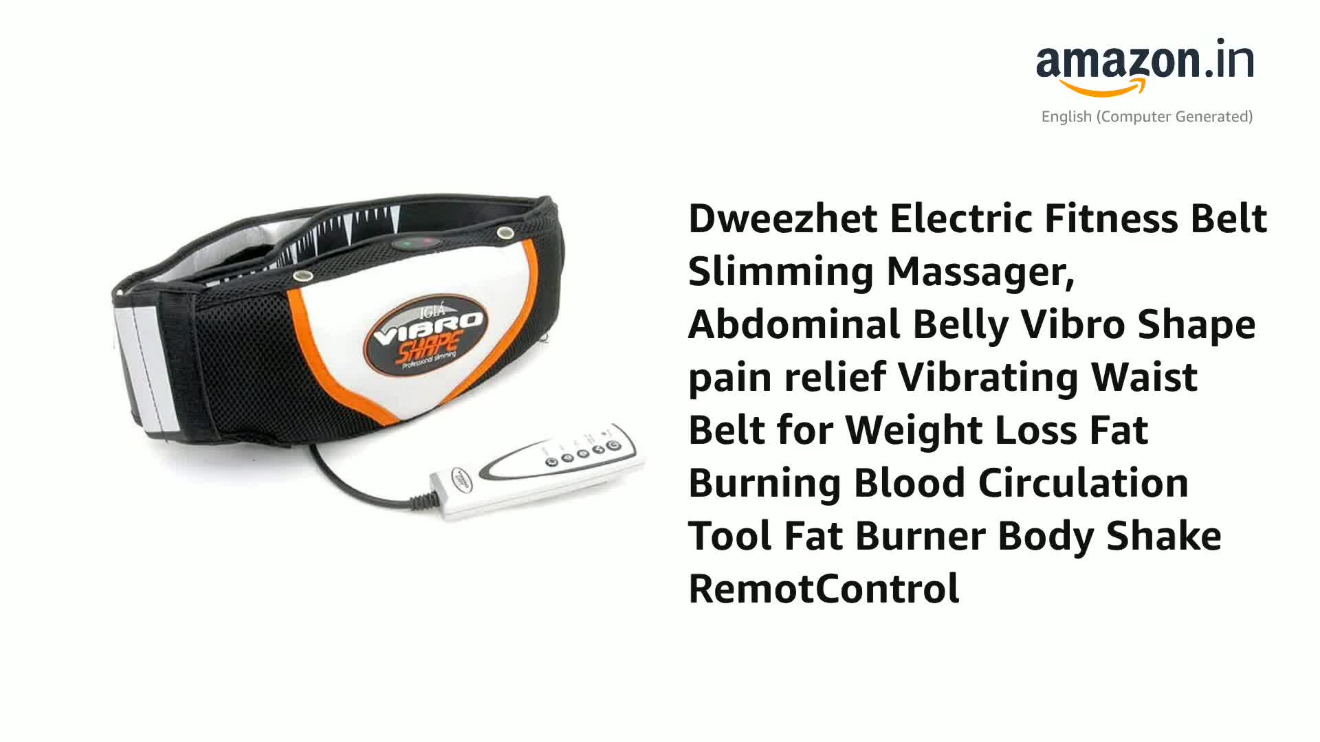 Dweezhet Electric Fitness Belt Slimming Massager, Abdominal Belly