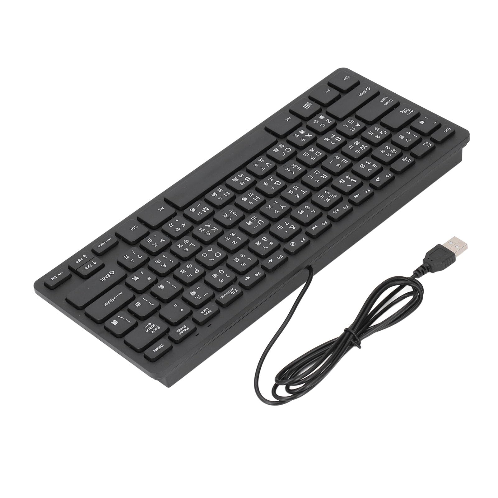 UNIVERSAL LANGUAGE COLOMBO カシミヤ100% TIKATARER Japanese Keyboard, 78 Key Ultra Slim Wired, QWERTY