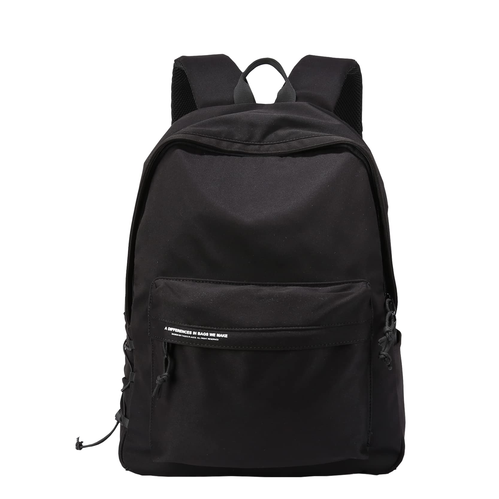 School Backpack For Men Women,Black Bookbag School Bags For Boys Girls, Travel Rucksack Laptop Backpack fit 15.6" Laptop