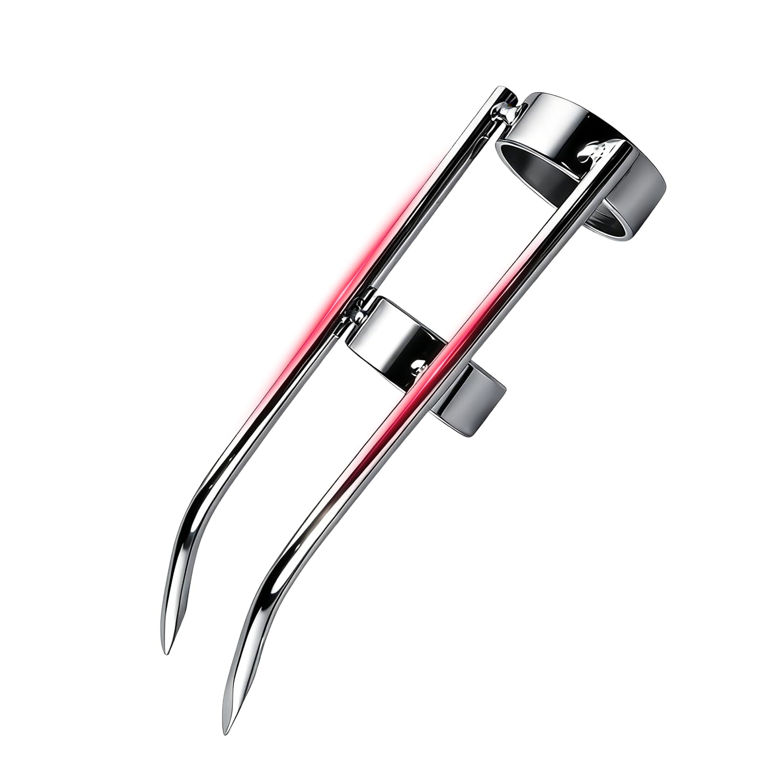 Copertura per dita in metallo argentato per unghie bondage in acciaio inossidabile indossabile polsino per pollice in metallo SM Bondage Restraint manicotto per dita stimola il giocattolo del sesso