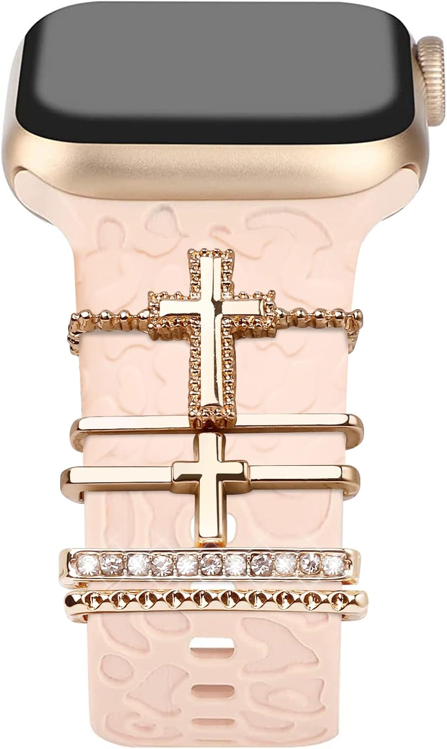 Metal Watch Band Charms 5 pcs Decorative Rings Loops...