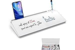 Small Dry Erase Board with Storage for Quick Notes Ideal for Home...