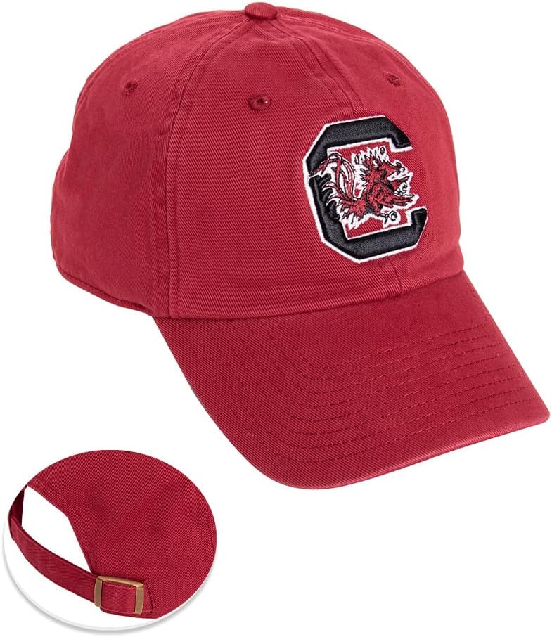 Desert Cactus University of South Carolina Baseball Hat Gamecocks USC Brimmed Embroidered Cap Adjustable Cloth Strap Adult