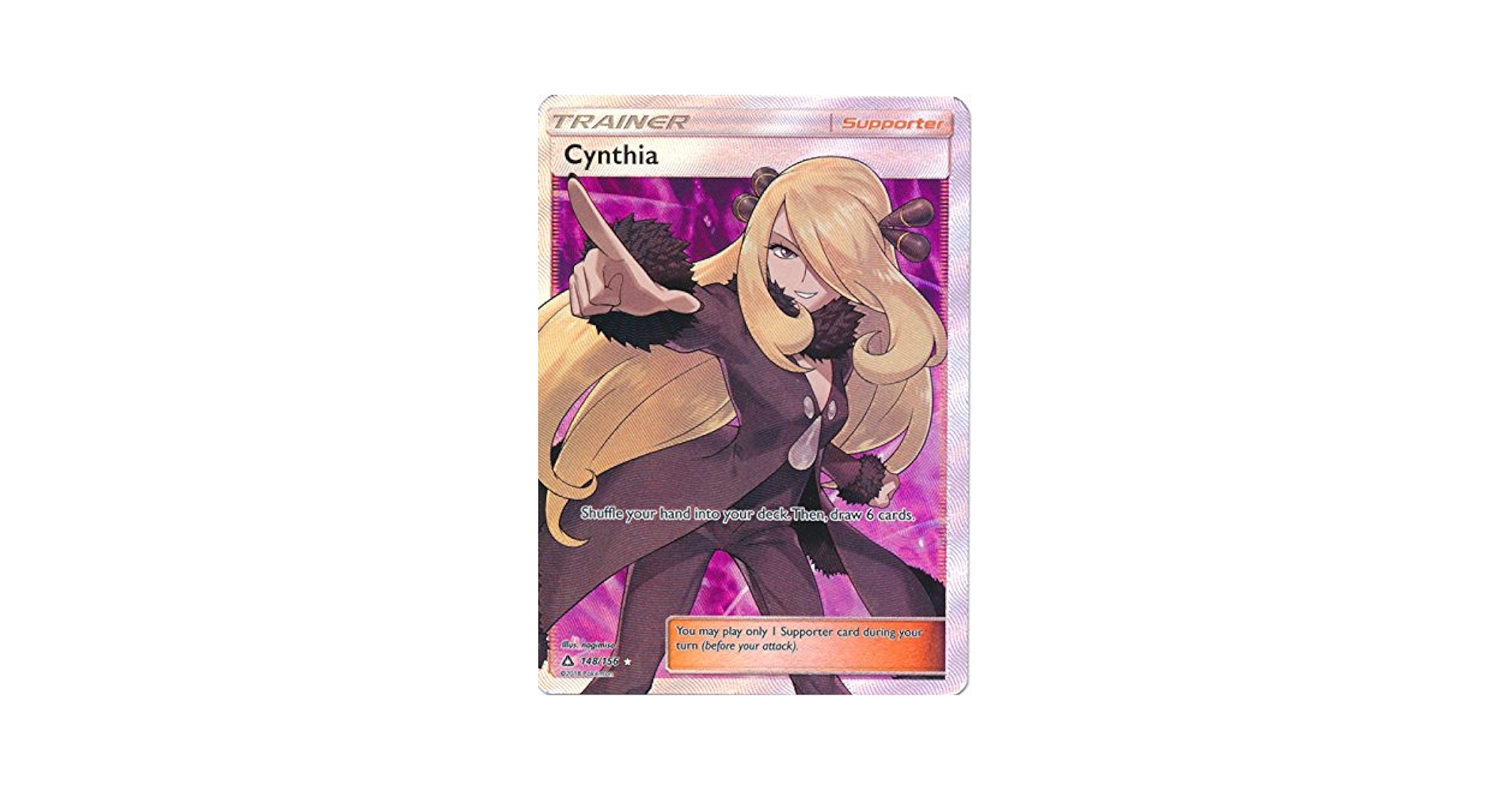 Amazon.com: Pokemon - Cynthia - 148/156 - Full Art Ultra