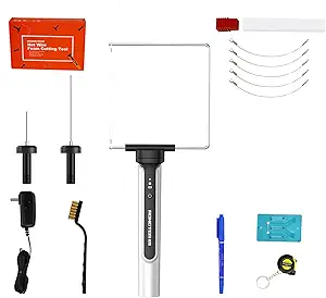 3 in 1 Hot Wire Foam Cutter Kit,Blue Foam Cutter Electric Foam Cutting Tool, Heated Foam Carving Knife Kit