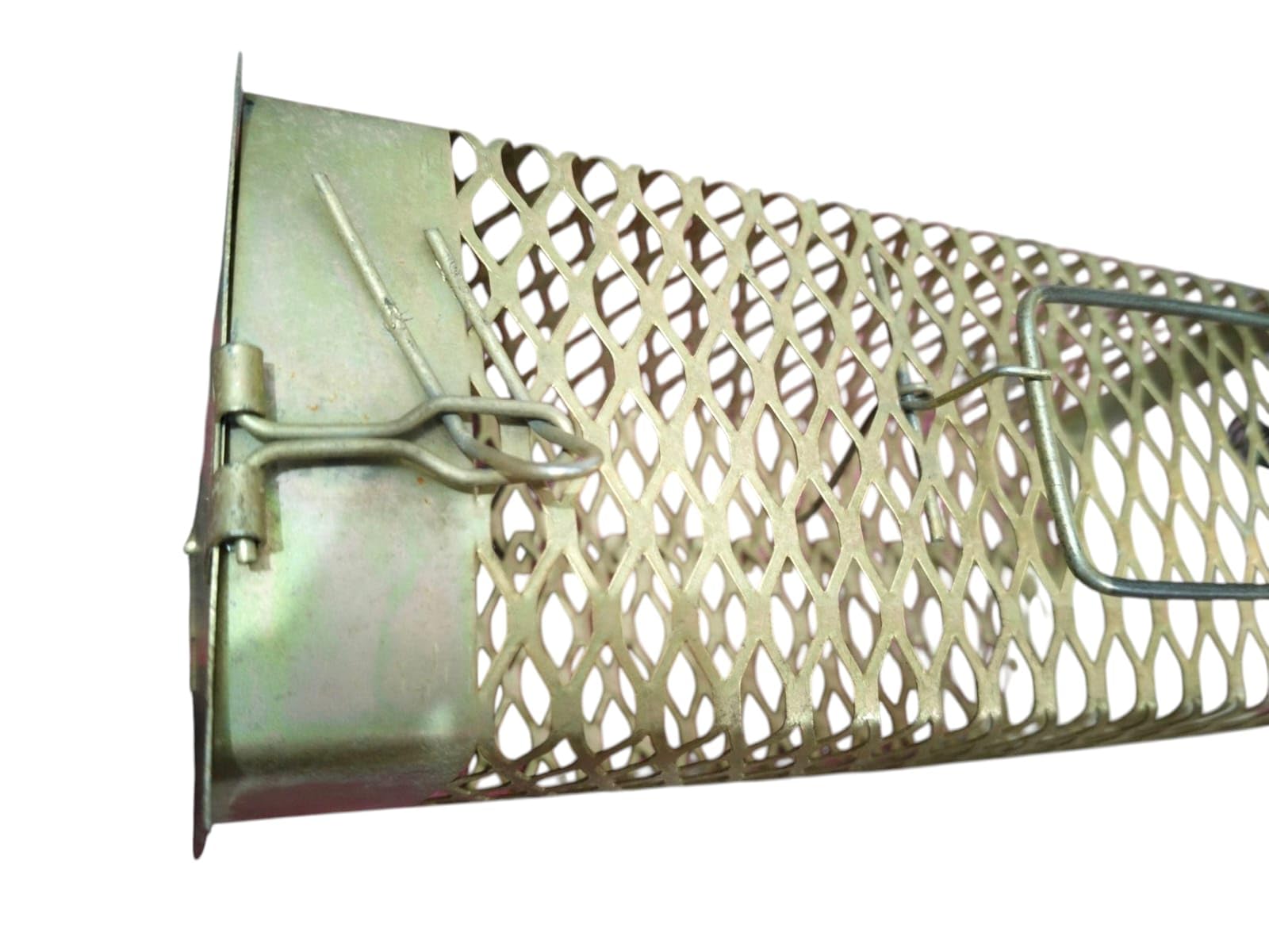 Metal Mesh Live Animal Trap Cage, Humane Catch and Release, Spring Loaded Door, Rodent Control-image-30