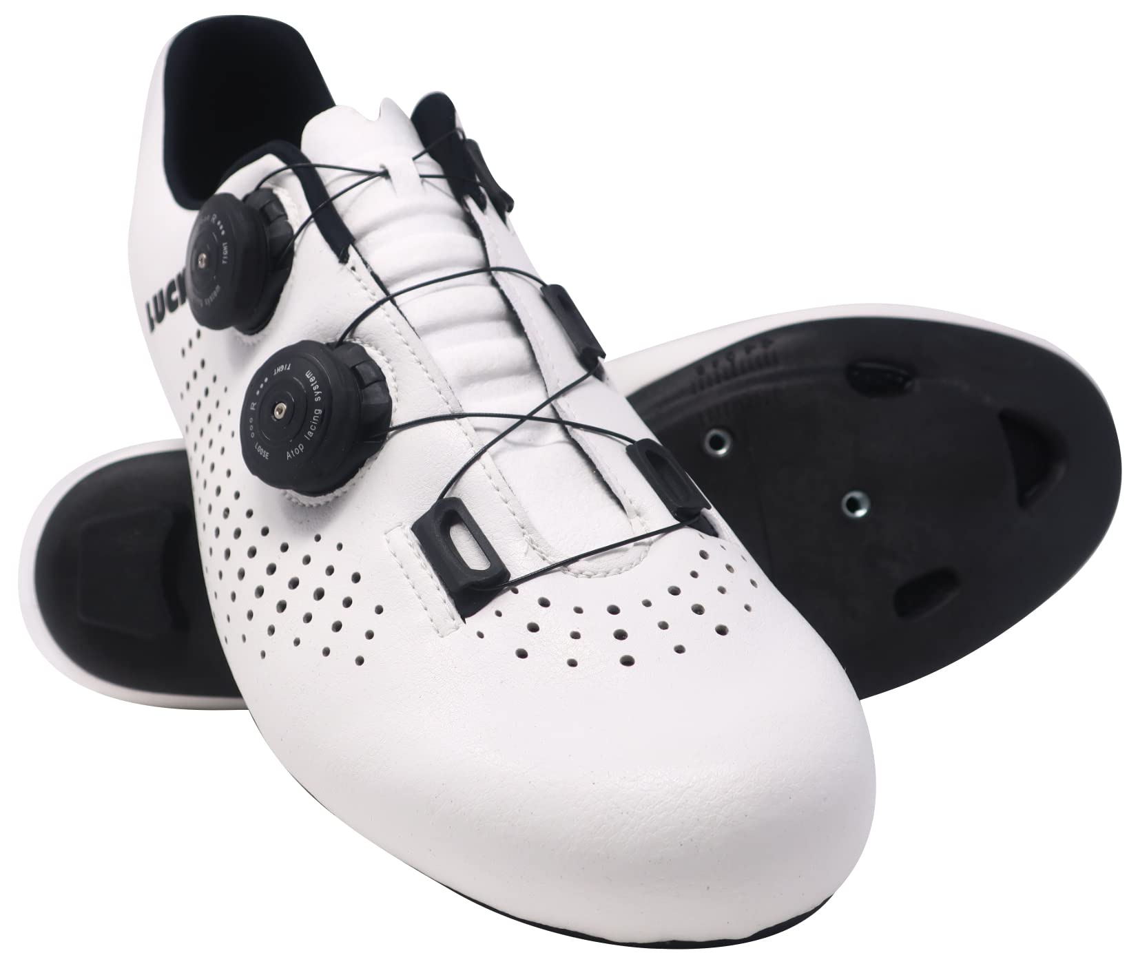 LUCK Start Horma Ancha para Carretera, con Suela de Carbono HD50, Doble Cierre rotativo, Especial para pies Anchos.